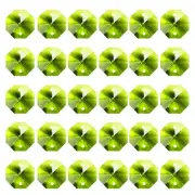 30 Pack K9 Crystal Octagon Beads 2 Holes 14mm Chandelier Prisms Olive Green