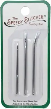 Speedy Stitcher(R) Replacement Needles 3/Pkg-Stainless Steel - 3 Pack