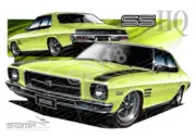Holden Classic HQ SS LETTUCE ALONE A3 FRAMED PRINT (HC139)