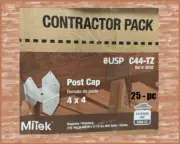 MiTek USP Post Cap 4x4 25-pc C44-TZ Triple Plate Zinc 4 x 4 NEW