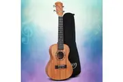 Alpha 26" Ukulele Natural Mahogany Tenor Beginner Gift w/ Carry Bag