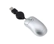 jgl Universal Telescopic 3 Keys 1600DPI Computer Laptop USB Optical Mini Wired Mouse-Silver - Silver