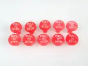 10 x Stop Cable Knob Red For Massey Ferguson TEF Tractor 20 165 240 290 65 FE35