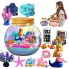 Make Your Own Light-Up Mermaid Terrarium Kit for Kids, Mermaid Gifts for Girls