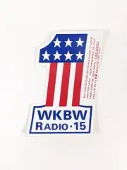 WKBW Radio 15 Sticker Decal Listen To KB Radio & Win Contest 70s Buffalo USA New