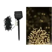 100 Warm White LED 2 Function Solar Fairy Lights 4.95m