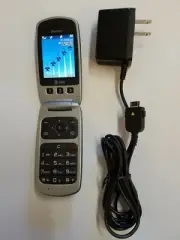 Rare Pantech Breeze C520 At&t Prepaid H20 Cricket Black Wireless Flip Cell Phone