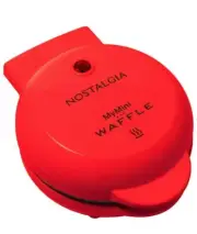 MyMini Red Waffle Maker 5" Non-Stick Cooking Surface. Brand New