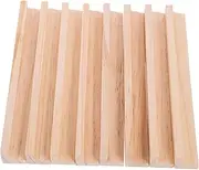 HONITANO 8Pcs Wooden Domino Holders DIY Displaying Base for Domino Games Creative Wooden Racks for Craft Decoration Lightweight and Smooth Finish for Fun Domino Activities