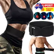 Weight Lifting Fitness Gym BodyBuilding Men Women Wide Double Back Support Belt