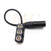XLR 4 Pin Male to 3 Port 0B 2pin Female Hub Adapter Splitter