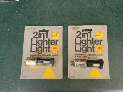 12V Cigarette Lighter & map light pair. RAT ROD VINTAGE LOW RIDER LEADSLEAD