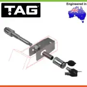 Brand New * TAG * Tow Anti-Rattle Pin, Key Lockable, Chrome Plate