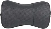 JSEIAJB Car Headrest Support Neck/Auto Seat Safety Pillow Cowhide Pillow Protection Cervical Spine(White-Cartoon Little Bear Starry sky5)