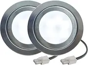 RUEHALF 12V DC Ductless Cooker Range Hood Light Lamp 1.5W Equivalent 20W Halogen Frosted Glass Compatible Electronic Ballast(White 6000K,EL Connector_NO)