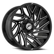 20x9 XF Off-Road XF-229 Gloss Black & Milled Wheel 5x5/5x5.5 (12mm)