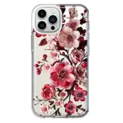 Mundaze Case for Apple iPhone 11 Pro Red White Cherry Love Flowers