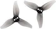 Vuzmode 4Pairs 2X2.3X3 3-Blade Toothpick Propeller RC FPV Racing Freestyle 2inch Toothpick Drones 1mm 1.5mm Drone Propellers(4Pairs 1.5mm Gray)