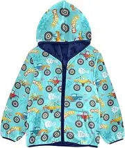 [Caihoyu] Boy Hooded Fleece Jacket Stylish Baby Boy Clothes Toddler Girl Winter Coat