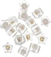 Hohopeti Comfortable Earring Backs Pierced Earring Backings Silicone Support Pads Star Design Anti-Slip Stud Stops