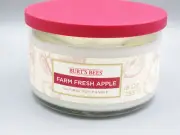 Burt's Bees Farm Fresh Apple Soy Candle 9 oz candle sealed