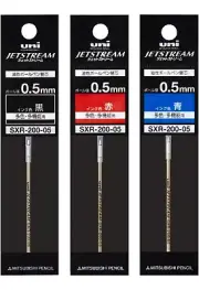 uniball jetstream prime SXR20005 Set Of 3colors Black , Red And Blue