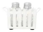 Boston Warehouse Picket Fence Salt & Pepper Set with Holder