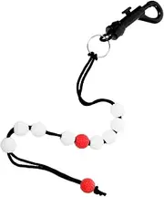 TOKIDNY Golf Score Counter Portable Golfing Chain Golf Beads to Count Red White Golfing Tool for Men