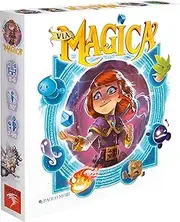 Via Magica - Inspired by Bingo - Light Strategy Card Game, Be Opportunistic & Think Tactically When Placing Crystals, Choosing Portals | Decide which to Open First, 2-6 Players, 30 min, Ages 7 and Up