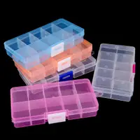 在飛比找蝦皮購物優惠-diy飾品配件批發 簡約透明塑膠盒 收納盒 多功能收納收納盒