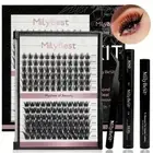 Black Elegance: DIY Lash Extensions Kit (144PCS) With Free shipping