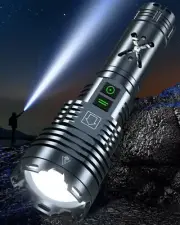 Super Bright 5500.000 High Lumens Flashlights Rechargeable Powerful LED Flash...
