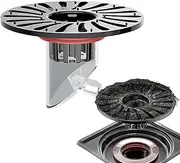 Krujecnt Bathroom Floor Drain | Anti-Odor Drain Valve - Easy Installation Stainless Steel, Anti-Backflow, Anti-Clogging Water Drainer for Basement, Bathroom