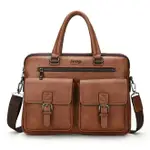 公事包MEN'S GENUINE LEATHER BRIEFCASE LAPTOP BAG 男士公文包電腦包