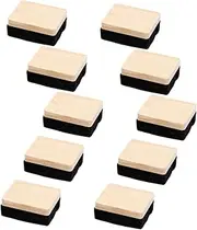 Tofficu 10Pcs Whiteboard Erasers Compact Felt Chalkboard Cleaning Tools for School Office Classroom Gentle Surfaces Essential Teacher Supplies