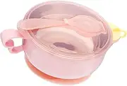 Cartoon Kids Bowls, Water Insulated Bowls, Suction Cup Bowls, Portable Children Bowl with and Safe Material for Use at Home, in Daycare, or During Travel (1 Piece)