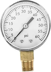 Swimming Pool Pressure Gauge Durable Water Pressure Gauge with Connection for Home Park Use Easy to Read Parts Intelligent Design Accurate Measurement