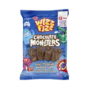 Wizz Fizz Blue Tounge Bubble Gum Chocolate Monsters 180g