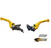 ASV Gold Shorty Brake and Clutch Lever Set For Honda CBR600RR 2003-2006
