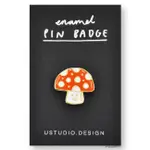 U STUDIO PIN BADGE 別針/ CUTE MUSHROOM ESLITE誠品