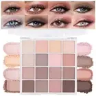 16Color Matte Shimmer Eyeshadow Palette,Nude Dark Brown Champagne Gold Rose Gold