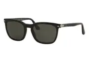 PERSOL PO3193SA 95/58 55 Rectangle Black Green Polarized Unisex Sunglasses