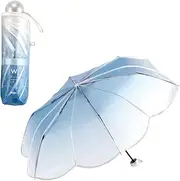 [2025] Wpc. [Vinyl Umbrella] Mermaid Umbrella, Mini Saxophone, Folding Umbrella, Rain Umbrella, Work or School, Travel, Stylish, Cute, Women's, Glitter, Pearl, Seashell PT-0072-002