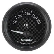 Autometer GT Series Oil Temp Gauge Electric - 140 - 300 F, 2 1/16 Inch, Short Sweep, AU8048