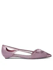 Prada Satin Cut-out Ballet Flats Size EU 40 Women