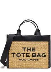 Marc Jacobs The Tote Medium Straw Tote - Natural One Size