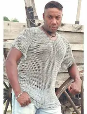 Aluminium Chain Mail Haubergeon Shirt - Medieval Armor - Butted Chainmail XL