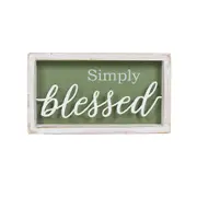Simply Blessed 3D Plaque Wall Art in Shadow Box Frame 28cm