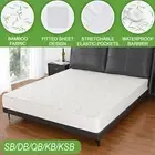 Bamboo Matress Waterproof Mattress Protector Bed Single King Queen Double Single