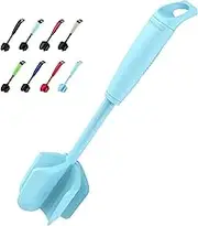 Ourokhome Upgrade Meat Chopper and Potato Masher, Heat Resistant Ground Meat Smasher for Hamburger, 5 Curved Blades Ground Beef Smasher, Nylon Non Stick Mixer, Stirrer and Kitchen Gadgets, Mint